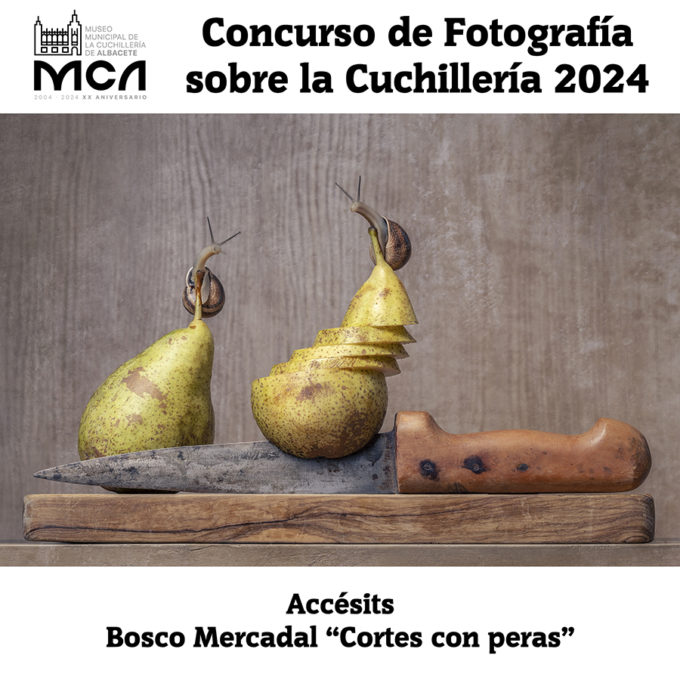 Bosco Mercadal premiado en el XXIV Concurso de Fotografía sobre la cuchillería