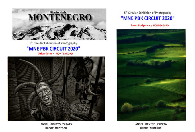 Ángel Benito consigue dos Menciones de Honor en 5th Circular Exhibition of Photography «MNE PBK CIRCUIT 2020»