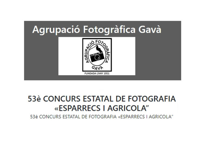 Ángel Benito Zapata premiado en el  53è CONCURS ESTATAL DE FOTOGRAFIA «ESPARRECS I AGRICOLA”